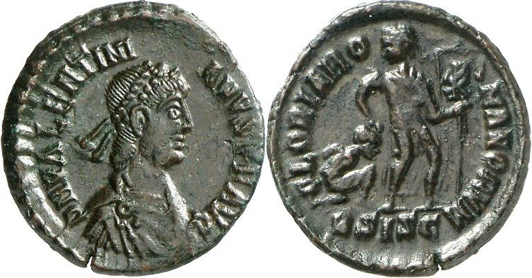 RÖMISCHES KAISERREICH. 
VALENTINIANUS I. 364-375. AE-Centenionalis 19/18mm (364...