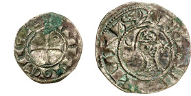 ANTIOCHIA, Fürstentum. 
Bohemund IV. 1201-1233. Denar 1,06g. Behelm. Brustbild n. l. mit Nasenschutz / Kreuz, in 1 Winkel Halbmond. Schlumb. Tf.III,4...