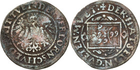 Römisch Deutsches Reich. 
Maximilian I. 1493-1519. Cu-23mm Rechenpfennig o.J. +&nbsp;DER. HAT. SELTEN. GVETEN. MVET Rechentafel mit Rollwerk&nbsp;/ +...