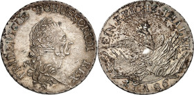 Brandenburg/-Preussen. 
Friedrich II. der Grosse 1740-1786. Reichstaler 1786 A, ohne Punkte im Datum, Berlin. Belorbeerte Büste n.r. / Gekr. Adler au...