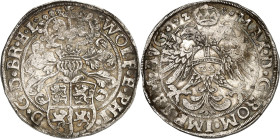 Braunschweig/-Grubenhagen. 
Wolfgang u. Philipp II. 1567-1595. Reichstaler&nbsp;= 24&nbsp;Groschen 1572 Gekr. Herz, Osterode. Behelm. Wappen / Us. mi...