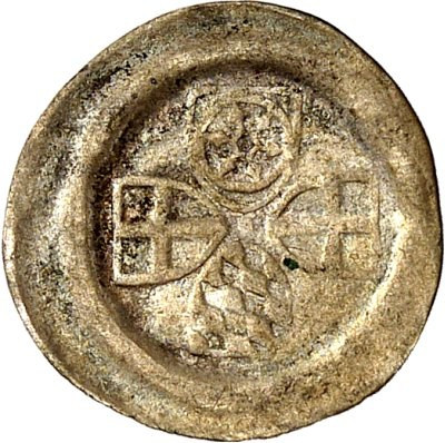 Mainz, Erzbistum. 
Adolf II., Graf von Nassau 1461-1475. Heller nach 1464 Viers...