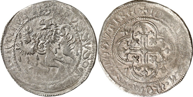 Mainz, Erzbistum. 
Albrecht II., Markgraf von Brandenburg 1514-1545. Groschen 1...