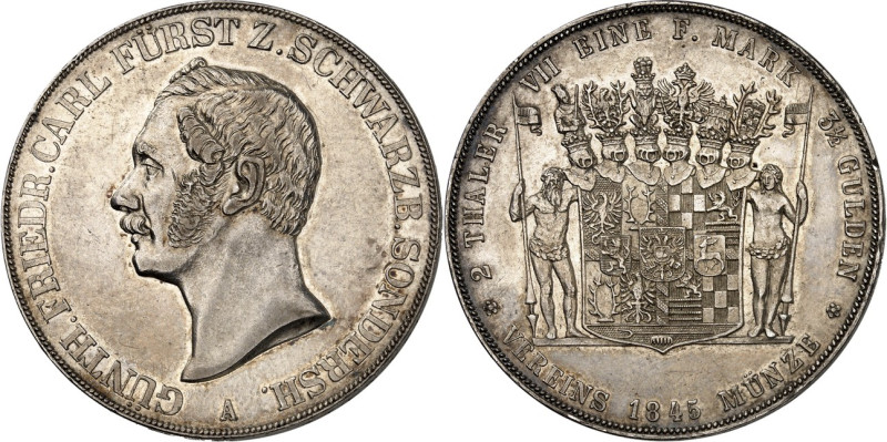 Schwarzburg/-Sondershausen. 
Günther Friedrich Carl II. 1835-1880. Doppeltaler ...