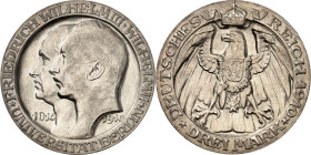 KAISERREICH. 
PREUSSEN, Königreich. 
3 Mark 1910 Uni Berlin. J. 107. . 


vz-St