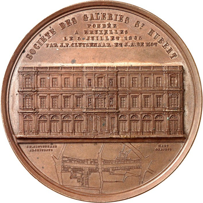 EUROPA. 
BELGIEN - STÄDTE. 
BRÜSSEL / BRUXELLES. BRÜSSEL. Medaille 1846 (v. Ha...