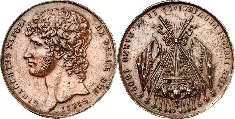 EUROPA. 
ITALIEN-Neapel & Sizilien. 
Murat 1808- 1815. Verdienstmedaille 1809 ...