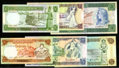 SYRIEN. 
1- 100 Pfund 1977-88 (6). Pi. 99-100a,101b,102d,. 103b,104c. 


I