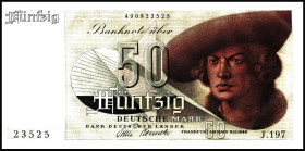 Bundesrepublik. 
Bank Deutscher Länder. 
50 DM 9.12.1948 J.197. Ros. 254.3. . 


I