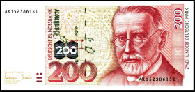 Bundesrepublik. 
Bundesbank. 
200 Deutsche Mark 2.1.1996 AK-S. Ros. 311a. . 


I