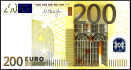 Bundesrepublik. 
EURO-Noten. 
200 Euro 2002. Ros. E6a. . 


I