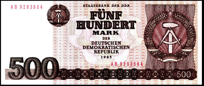 Deutsche Demokratische Republik. 
10,50, 5, 20, 100, 500 1971-1985. Ros. 359c, ...