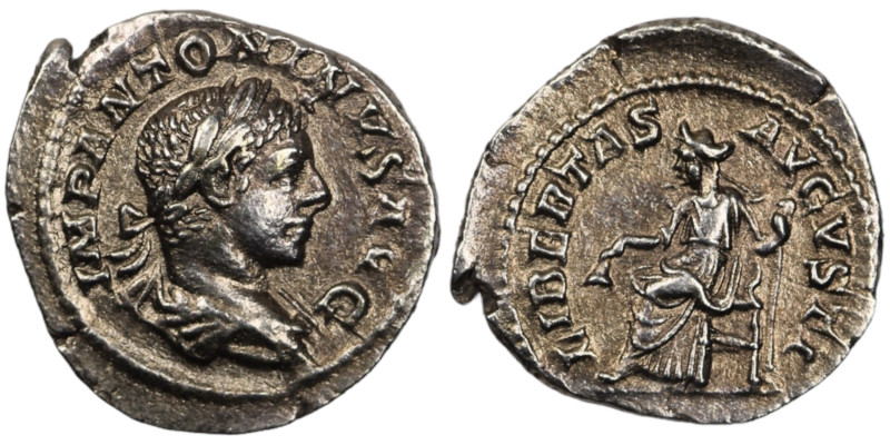 Elagabal. (220-221 AD). Denar. (19mm, 3,08g) Rome. Obv: IMP ANTONINVS AVG. laure...