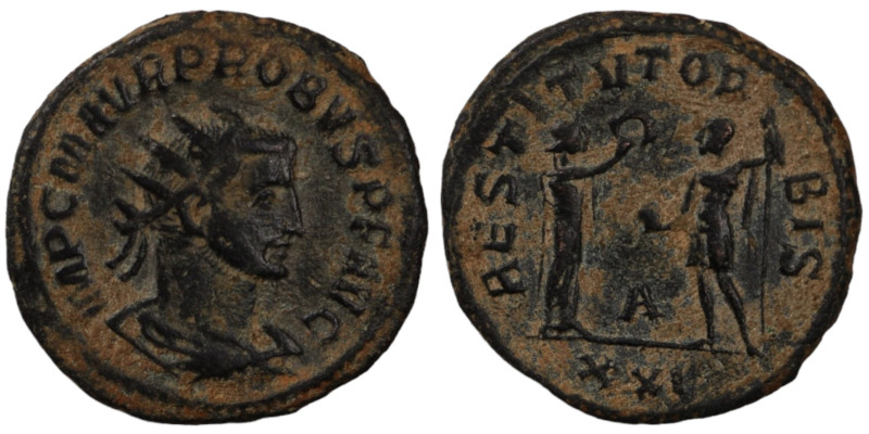 Probus. (276-282 AD). Æ Antoninian. (21mm, 3,80g) Antioch. Obv: IMP C M AVR PROB...