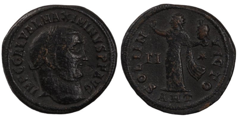 Maximinus II. (310-311 AD). Follis. (21mm, 5,10g) Antioch. Obv: IMP C GAL VAL MA...