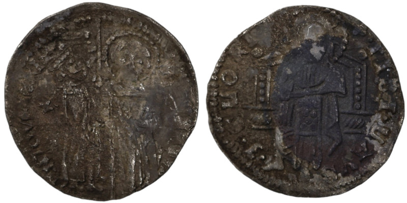 Venice. Francesco Dandolo. (1328-1339 AD). AR Grosso. (22mm, 1,72g). Obv: Doge a...