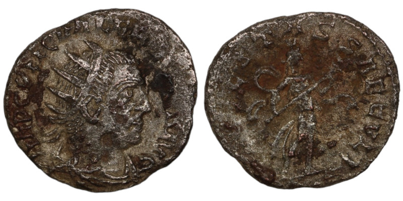 Valerian I. (253-260 AD) BI Antoninianus. (20mm, 2,99g) Antioch. Obv: IMP C P LI...