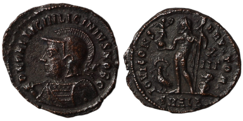 Licinius II. (317-324 AD). Follis. (19mm, 2,84g) Alexandria. Obv: D N VAL LICIN ...