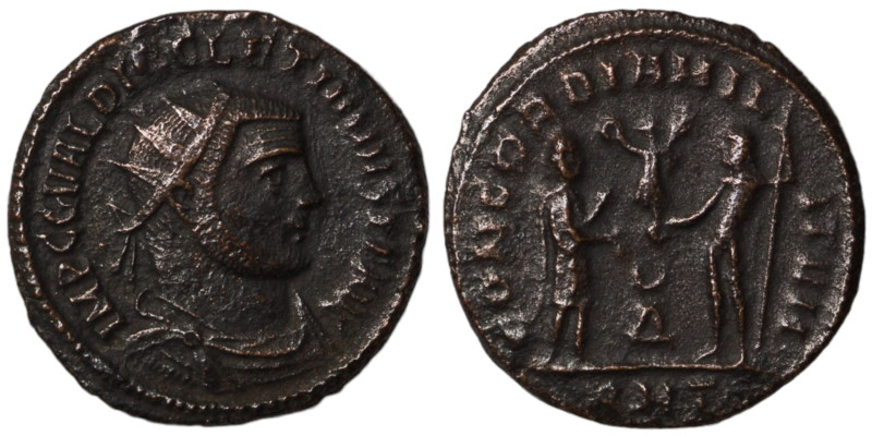 Diocletian. (285 AD). Æ Antoninian. (20mm, 2,65g) Antioch. Obv: IMP C C VAL DIOC...