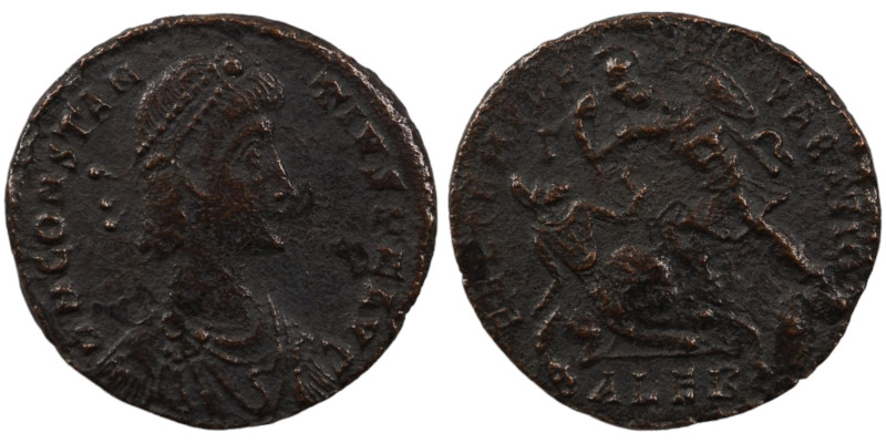 Constantinus II. (351-354 AD). Follis. (22mm, 4,30g) Alexandria. Obv: D N CONSTA...