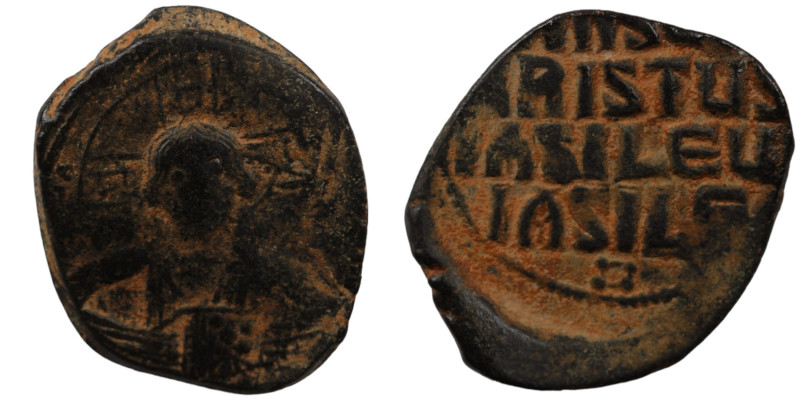 Basil II. and Constantine VIII. (1020-1028 AD). Follis. (30mm, 9,95g) Constantin...