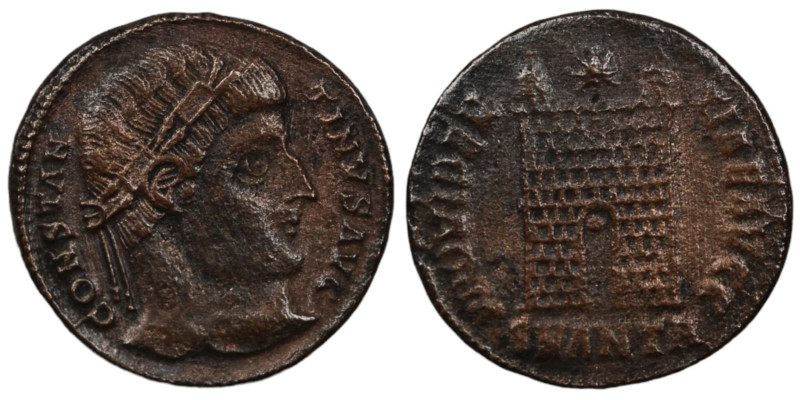 Constantinus I. (307-337 AD). Follis. (18mm, 3,44g) Antioch. Obv: CONSTANTINVS A...