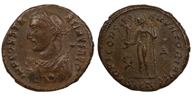 Constantinus II. (317-320 AD). Æ Follis. (19mm, 3,18g). Cyzicus. Obv: DN FL CL C...