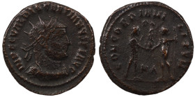 Diocletian. (285 AD). Æ Antoninian. (21mm, 3,58g) Antioch. Obv: IMP C C VAL DIOCLETIANVS P F AVG. radiate cuirassed bust of Diocletian right. Rev: CON...