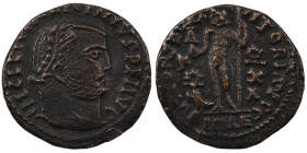 Licinius I. (321-323 AD). Follis. (18mm, 2,72g) Alexandria. Obv: IMP C VAL LICIN LICINIVS P F AVG. laureate bust of Licinius right. Rev: IOVI CONSERVA...