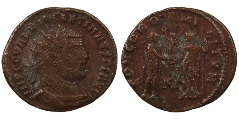 Diocletian. (285 AD). Æ Antoninian. (20mm, 2,79g) Antioch. Obv: IMP C C VAL DIOC...