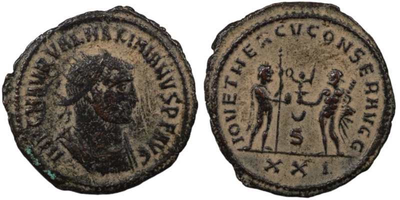 Maximianus. (286-305 AD). Æ Antoninian. (22mm, 3,30g) Antioch. Obv: IMP C M AVR ...