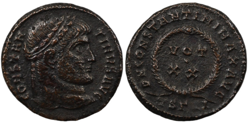 Constantinus I. (307-337 AD). Follis. (18mm, 2,77g) Thessalonica. Obv: CONSTANTI...