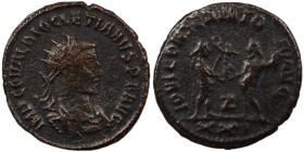 Diocletian. (285 AD). Æ Antoninian. (20mm, 3,65g) Antioch. Obv: IMP C C VAL DIOCLETIANVS P F AVG. radiate cuirassed bust of Diocletian right. Rev: IOV...