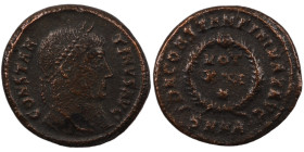 Constantinus I. (307-337 AD). Follis. (18mm, 3,34g) Cyzicus. Obv: CONSTANTINVS AVG. laureate bust of Constantinus right. Rev: D N CONSTANTINI MAX AVG ...