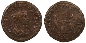 Probus. (276-282 AD). Æ Antoninian. (23mm, 4,85g) Antioch. Obv: IMP C M AVR PROBVS AVG. radiate cuirassed bust of Probus right. Rev: CLEMENTIA TEMP. P...