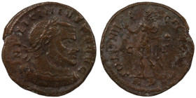 Licinius I. (308-324 AD). Follis. (20mm, 3,00g) Antioch. Obv: IMP C LIC LICINIVS P F AVG. laureate bust of LIcinius right. Rev: SOLI INVICTO. Sol, rad...