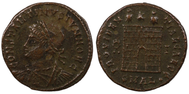 Constantinus I. (307-337 AD). Follis. (18mm, 3,42g) Alexandria. Obv: CONSTANTINV...