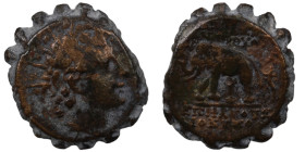 Antiochos VI. Dionysos. (144-142 BC). Bronze Æ. (21mm, 7,42g) Antioch.