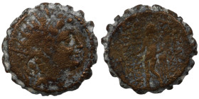 Antiochos VI. Dionysos. (144-142 BC). Bronze Æ. (20mm, 7,37g) Antioch.