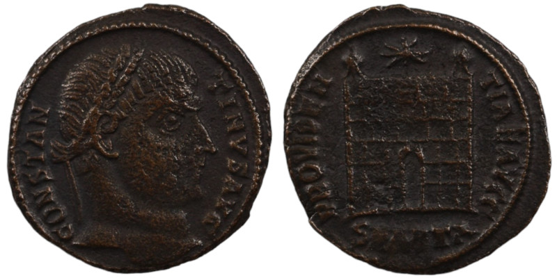 Constantinus I. (307-337 AD). Follis. (20mm, 2,99g) Antioch. Obv: CONSTANTINVS A...