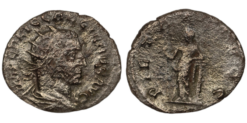 Gallienus. (255-256 AD). AR Antoninian. (19mm, 2,91g) Antioch. Obv: IMP C P LIC ...