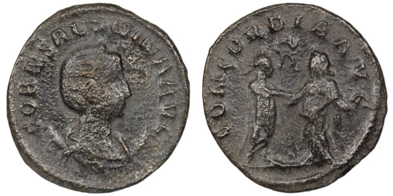 Salonia. (254-268 AD). BI Antoninian. (21mm, 2,53g) Antioch. Obv: SALONIA AVG. d...