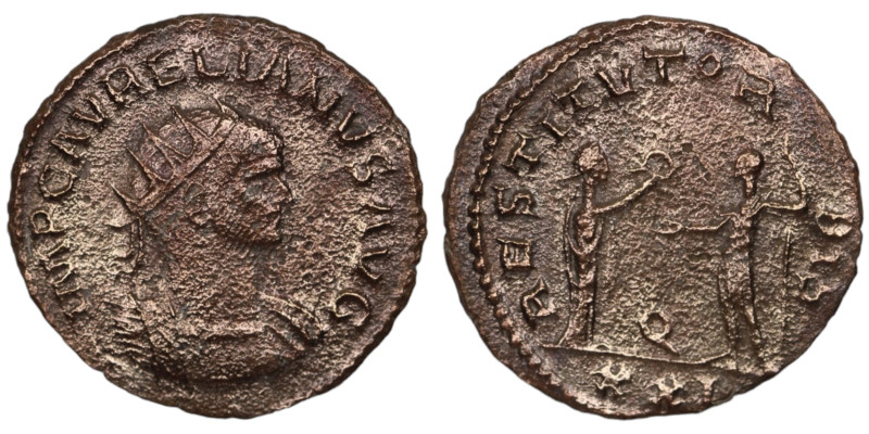 Aurelian. (274-275 AD). Æ Antoninian. (22mm, 3,37g) Antioch. Obv: IMP C AVRELIAN...