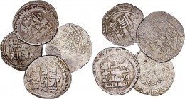 Acuñaciones de Oriente
Gaznavidas
Dírhem. AR. Lote de 4 monedas. BC+.