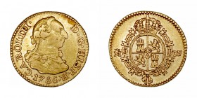 Carlos III
1/2 Escudo. AV. Madrid DV. 1786. 1.74g. Cal.778. MBC+.