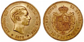 Alfonso XII
10 Pesetas. AV. 1878 *18-78 EMM. 3.25g. Cal.23. MBC+.