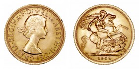 Gran Bretaña Isabel II
Soberano. AV. 1968. 8.01g. KM.908. EBC/EBC+.
