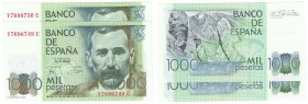 Juan Carlos I, Banco de España
1000 Pesetas. 23 octubre 1979. Serie Y-E. Pareja correlativa. ED.477a. SC-.