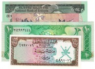 Billetes extranjeros
Lote de 4 billetes. Ceilán 2 Rupias 1979, Etiopía Birr, UAE 10 Dirhams, Omán 100 Baiza. Están SC, salvo el de Ceilán MBC-.