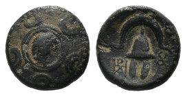 Weight 3.87 gr - Diameter 17 mm Greek Bronze Coin